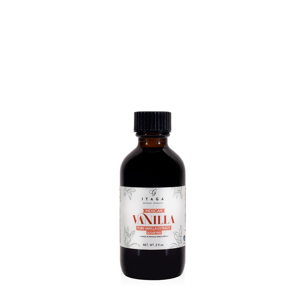 Extracto Natural  de Vainilla Mexicana Sin azucar Itaga de 60 ml